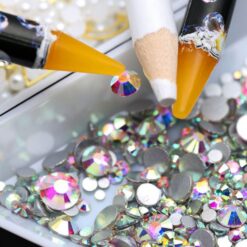 Nail Art Rhinestones Gems Picking Tools Self-adhesive Crayon Dotting Pencil-2