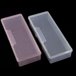 Dũa đánh bóng móng tay, phụ kiện cọ, dụng cụ, hộp đựng đồ bằng nhựa