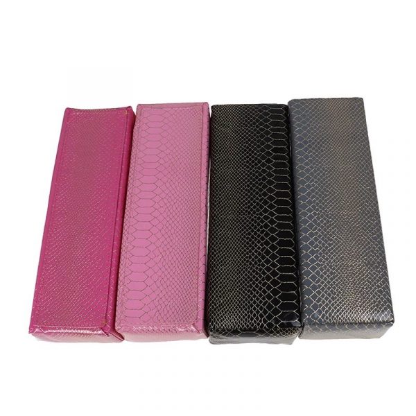 Nail Art Snake Pattern PU Leather Hand Rest Manicure Cushion Pillow-1
