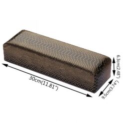 Nail Art Snake Pattern PU Leather Hand Rest Manicure Cushion Pillow-5