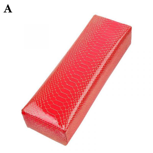 Nail Art Snake Pattern PU Leather Hand Rest Manicure Cushion Pillow-7