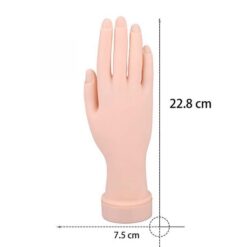 Nail Art Soft PVC Flectional Practice Hand Model-10