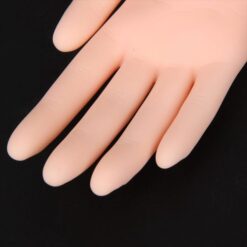 Nail Art Soft PVC Flectional Practice Hand Model-5