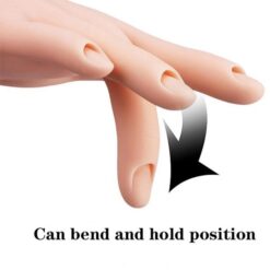 Nail Art Soft PVC Flectional Practice Hand Model-6
