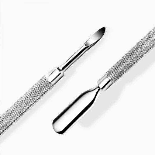 Nail Cuticle Pusher Stainless Steel Double Head Manicure Tools-1