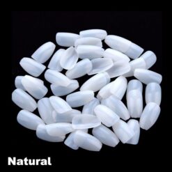 natural color of short ballerina full cover nail tip