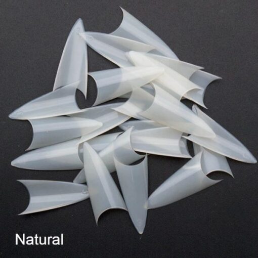 natural color short stiletto nail tip