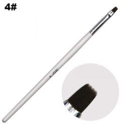 NO.4 of Gel Nail Brush With White Wooden Handle