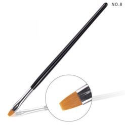 NO.8 of Gel Nail Brush With Black Wooden Handle