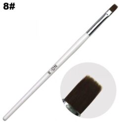 NO.8 of Gel Nail Brush With White Wooden Handle