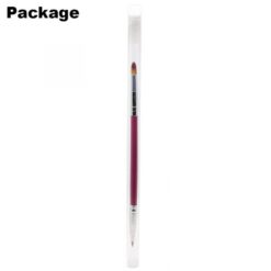 package of Double Head Pink Wooden Handle Gradient Painting Pen Drawing Brush