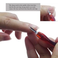 Professional Quality Plastic Dead skin pusher cuticle trimmer-7