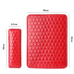 Rectangle Nail Art Sponge Hand Rest Cushion And Soft PU Leather Mat Pad Set-2