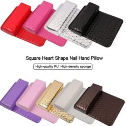 Rectangle Nail Art Sponge Hand Rest Cushion And Soft PU Leather Mat Pad Set-3