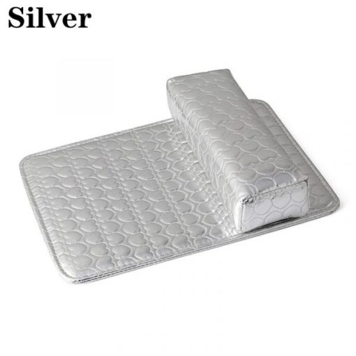 Rectangle Nail Art Sponge Hand Rest Cushion And Soft PU Leather Mat Pad Set-5