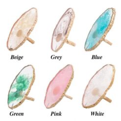 Resin Stone Ring Style Nail Art Color Mixing Palette-8