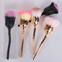 Rose Style Soft Hair Nail Dust Cleaning Brush Foundation Cosmetics Makeup Brush-10