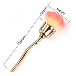 Rose Style Soft Hair Nail Dust Cleaning Brush Foundation Cosmetics Makeup Brush-6
