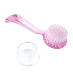 Round Head Long Handle Nail Dust Cleaning Brush With Lid-1