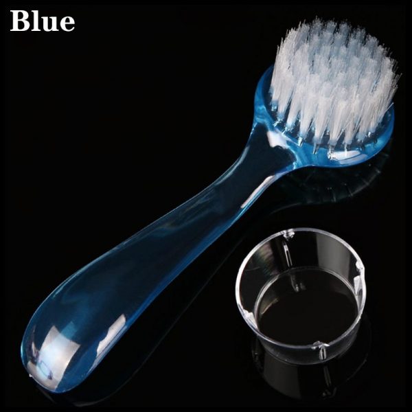 Round Head Long Handle Nail Dust Cleaning Brush With Lid-10