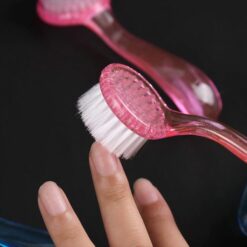 Round Head Long Handle Nail Dust Cleaning Brush With Lid-11