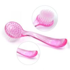 Round Head Long Handle Nail Dust Cleaning Brush With Lid-2