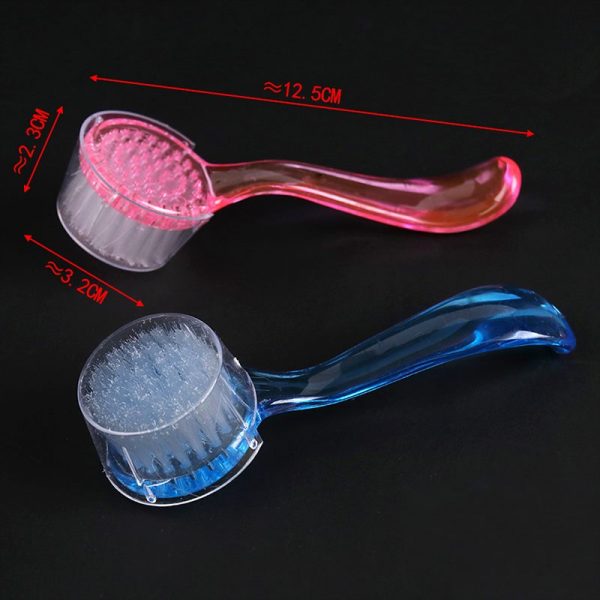 Round Head Long Handle Nail Dust Cleaning Brush With Lid-6
