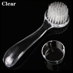 Round Head Long Handle Nail Dust Cleaning Brush With Lid-9