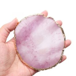 Round Shape Resin Nail Art Color Mixing Palette And Artwork Display Board-1