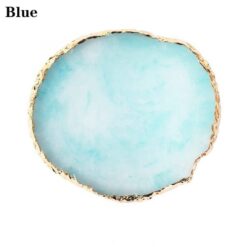 Round Shape Resin Nail Art Color Mixing Palette And Artwork Display Board-9