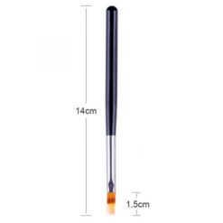 Size of Nail Art Gradient Color Painting Brush With Black Handle