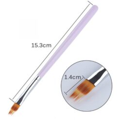 size of Three Colors Wooden Handle Nail Gradient Painting Brush
