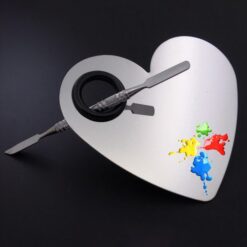 Small Size Five Shapes Stainless Steel Nail Art Makeup Color Palette-1