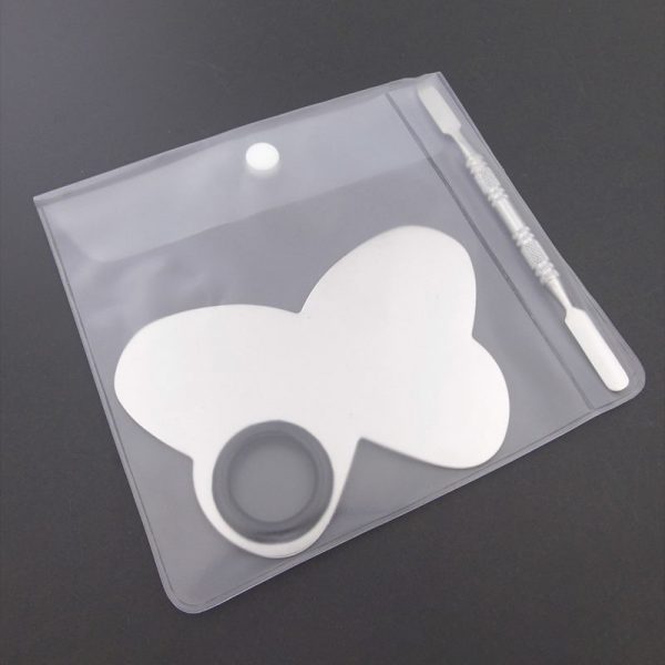 Small Size Five Shapes Stainless Steel Nail Art Makeup Color Palette-11