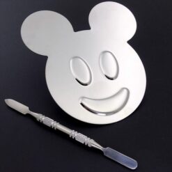 Small Size Five Shapes Stainless Steel Nail Art Makeup Color Palette-12