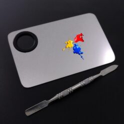 Small Size Five Shapes Stainless Steel Nail Art Makeup Color Palette-7