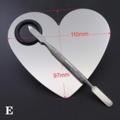 Small Size Five Shapes Stainless Steel Nail Art Makeup Color Palette-E