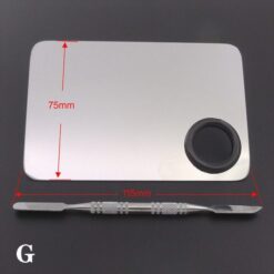 Small Size Five Shapes Stainless Steel Nail Art Makeup Color Palette-G