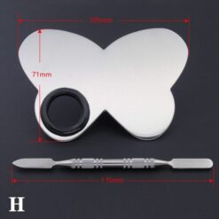 Small Size Five Shapes Stainless Steel Nail Art Makeup Color Palette-H