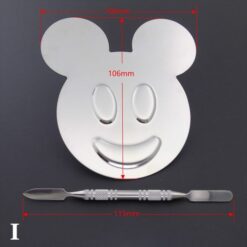 Small Size Five Shapes Stainless Steel Nail Art Makeup Color Palette-I