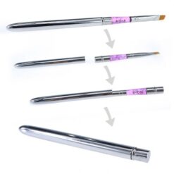 the handle can be used as the gel brush cap