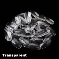 transparent color of short ballerina full cover nail tip