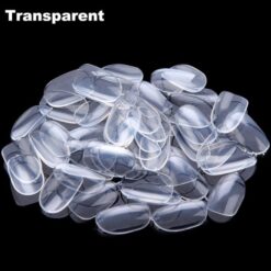 transparent round shape full cover nail tip