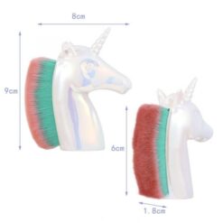Unicorn Shape Nail Dust Remover Brush Makeup Brushes-4