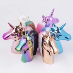 Unicorn Shape Nail Dust Remover Brush Makeup Brushes-6