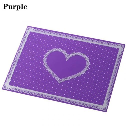 Washable Foldable Silicone Pillow Hand Holder Lace Table Mat Pad-11