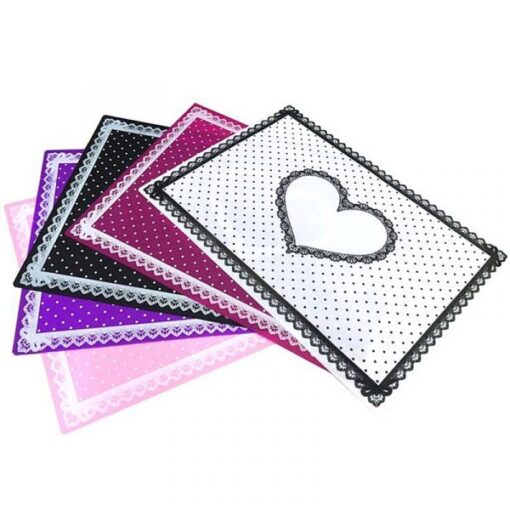 Washable Foldable Silicone Pillow Hand Holder Lace Table Mat Pad-5
