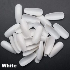 white color of ballerina full cover tips